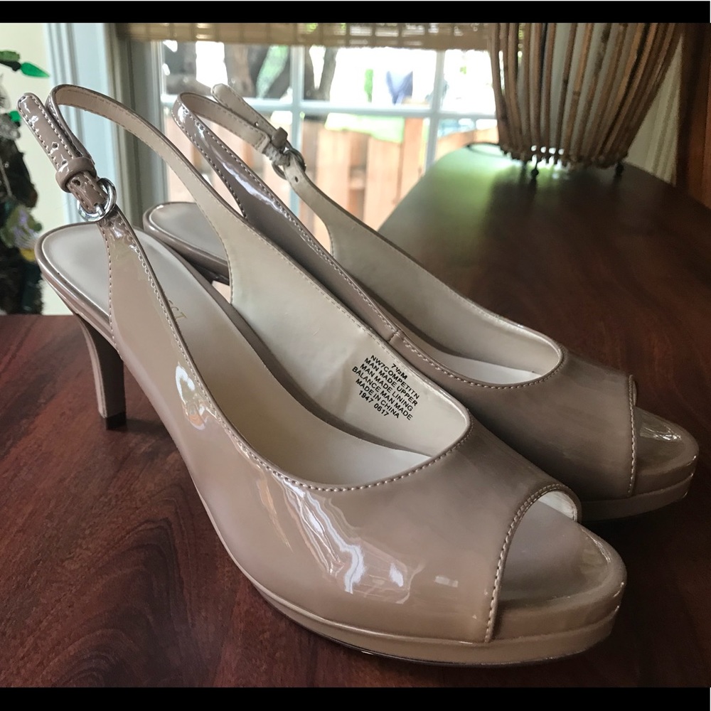 Nine West platform slingback 7.5